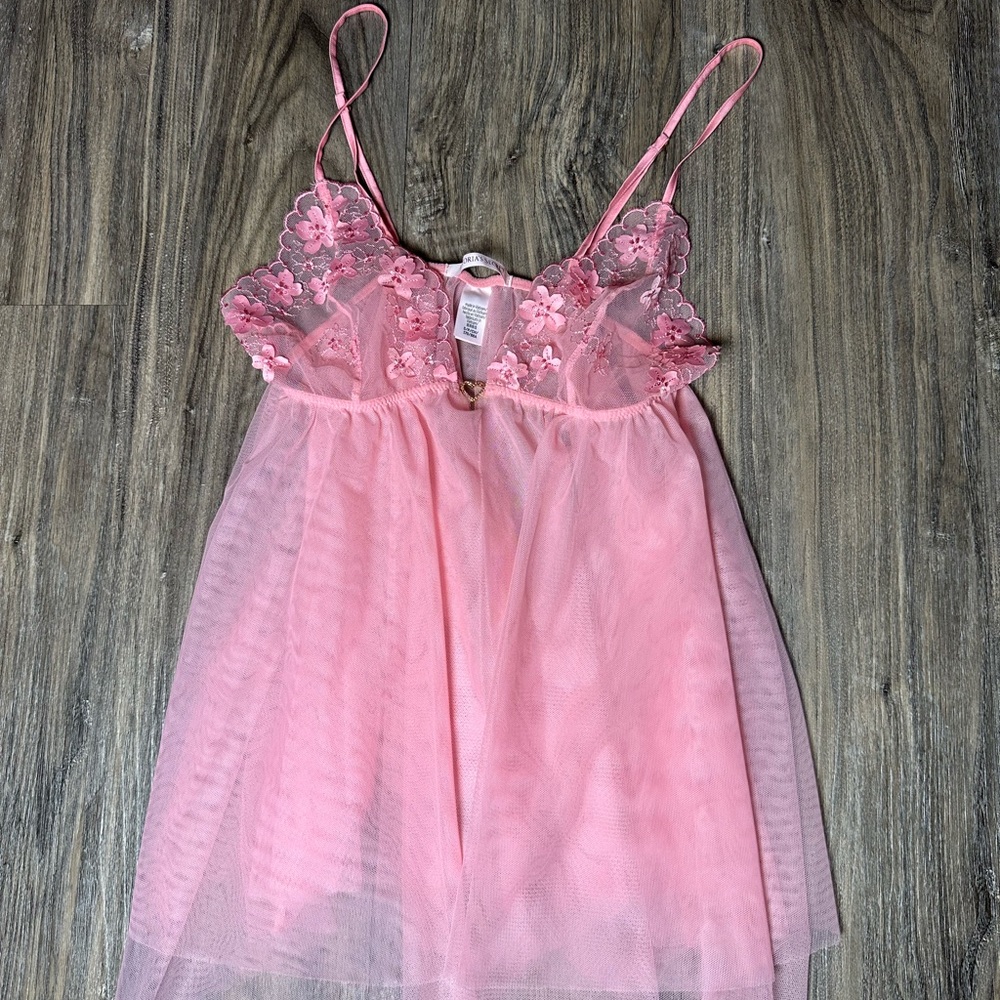 Victoria's Secret pink babydoll set